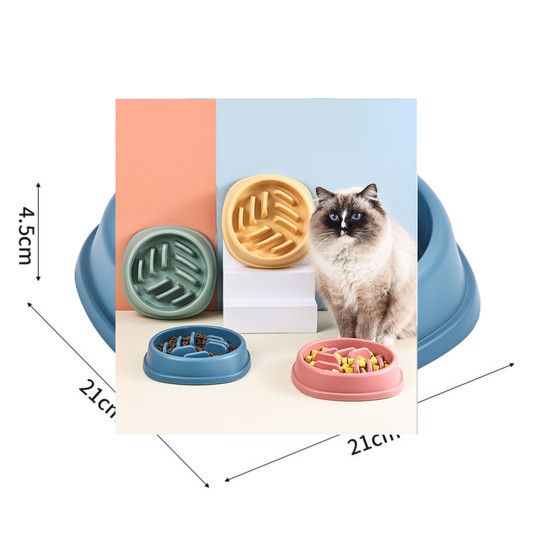 Cat Slow Feeder Bowl