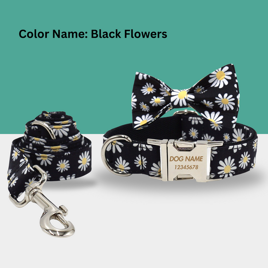 Multi Color Personalized Dog Collars