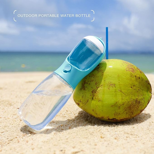 2 in 1 Portable Pet Water Bottle with Food Container