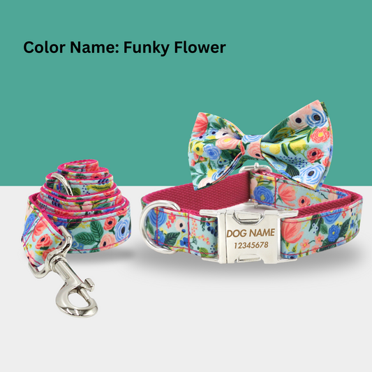 Multi Color Personalized Dog Collars