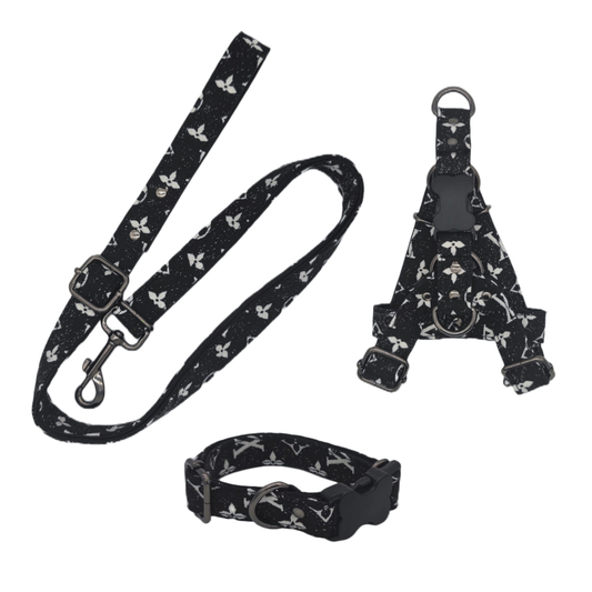 Pet Harness + Collar + Leash For Cats and Small Dogs